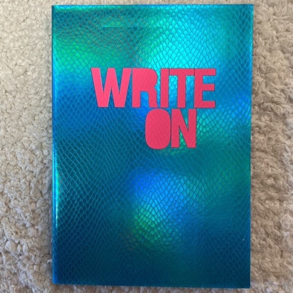 ☀️2/$14☀️House of Holland "Write On" A5 Shimmering Blue Journal Notebook